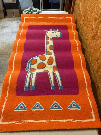 Tapis  thème girafe