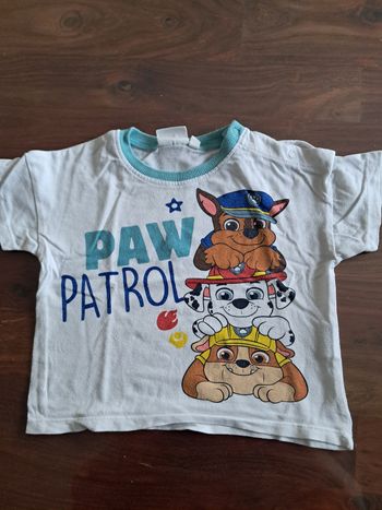 T-shirt paw patrol 18 mois
