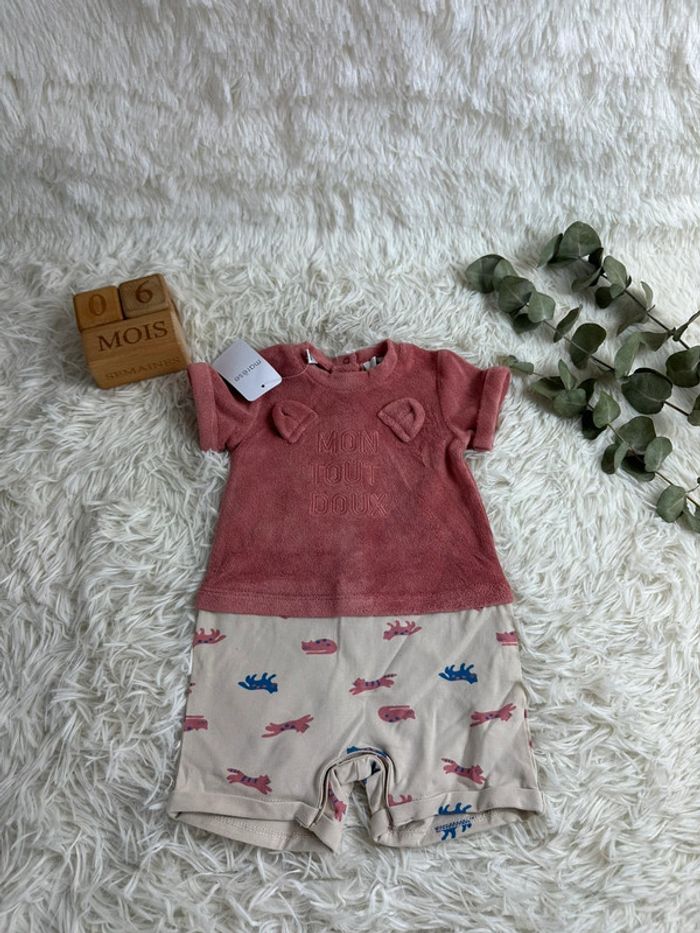Barboteuse / Combishort Marese taille 6 mois