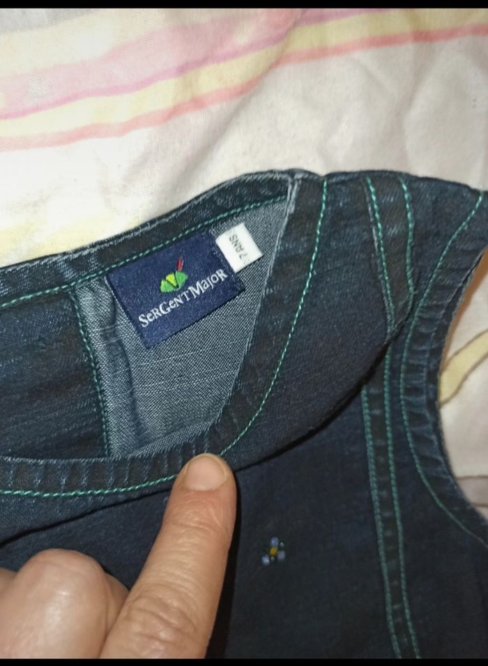 Haut en jeans sergent major 7 ans - photo numéro 2