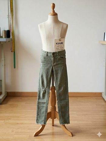 Pantalon Slim Kaki Style "Destroy" – Kiabi