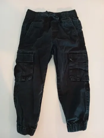 Pantalon cargo noir Kiabi 3 ans