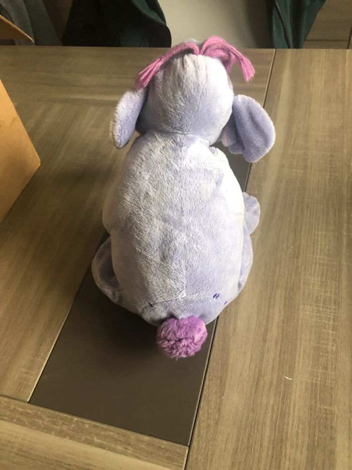 Peluche éléphant mauve - photo numéro 2