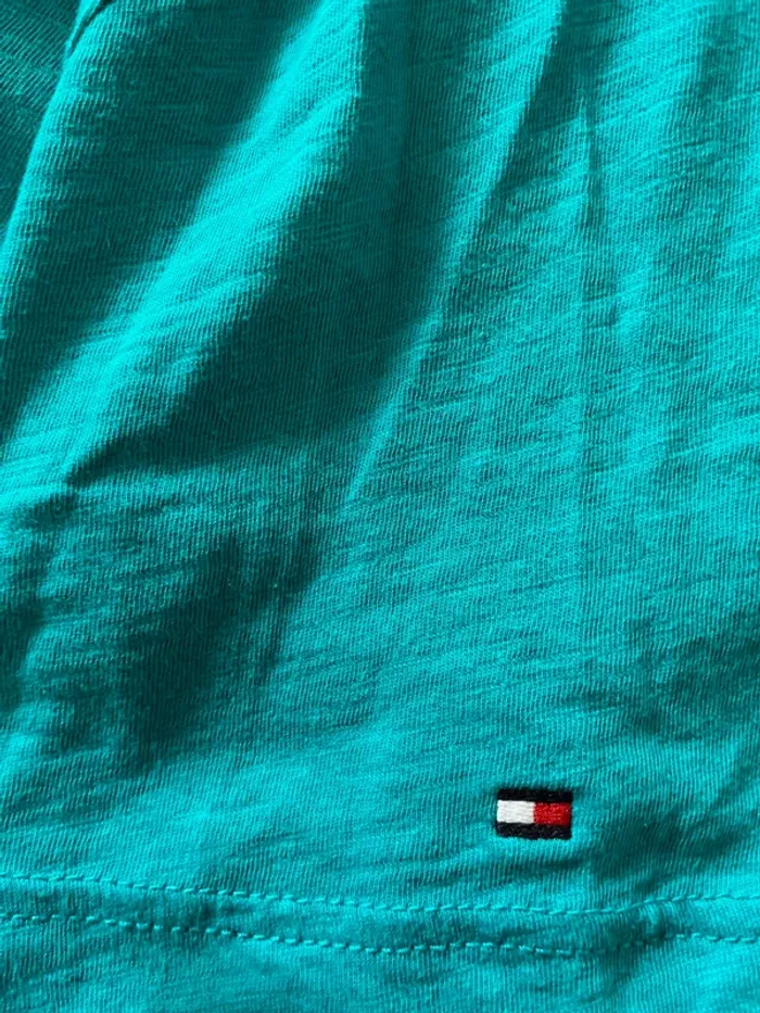 T-shirt Tommy Hilfiger turquoise - photo numéro 3