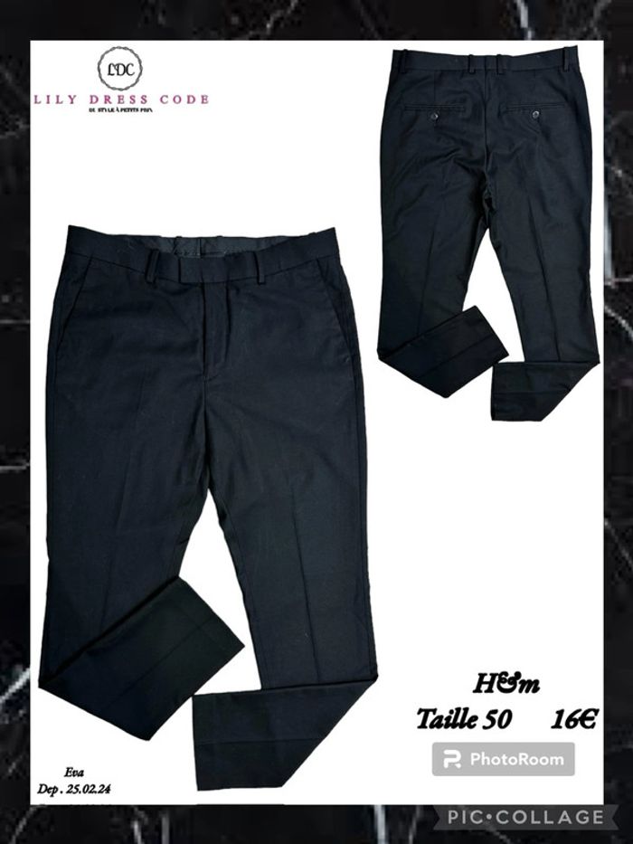 🖤 Pantalon noir classique h&m – Taille 50 SOLDÉ -20% 🖤
