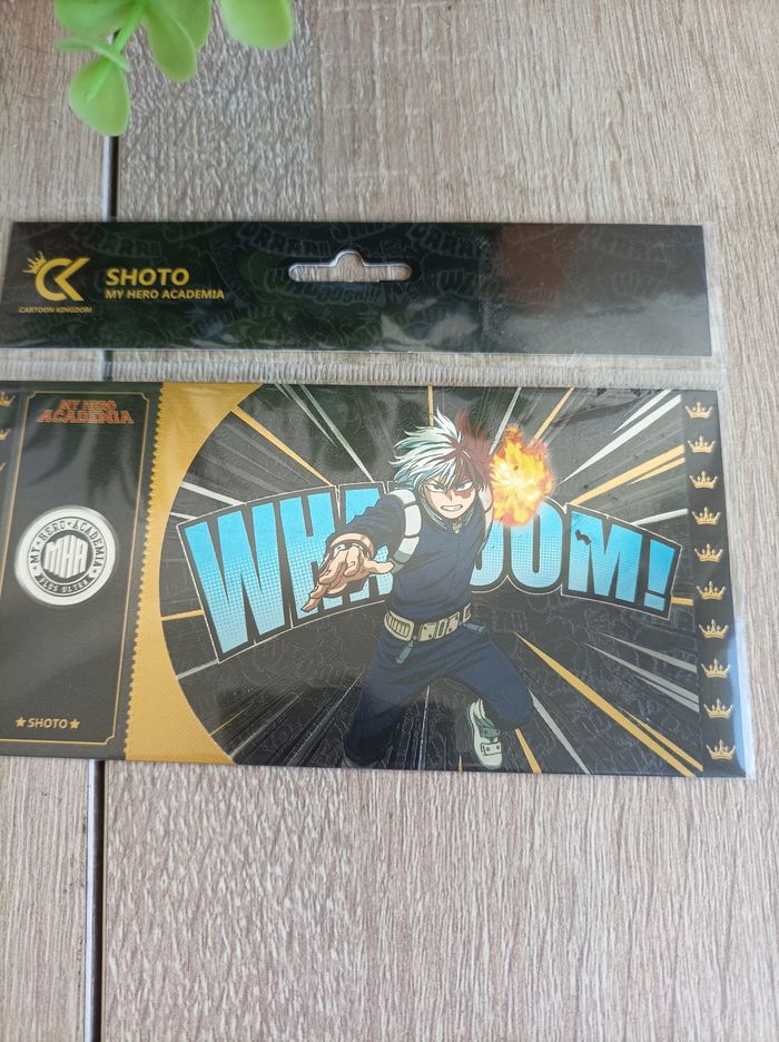Black ticket Shoto Todoroki My Hero Academia Mha cartoon kingdom