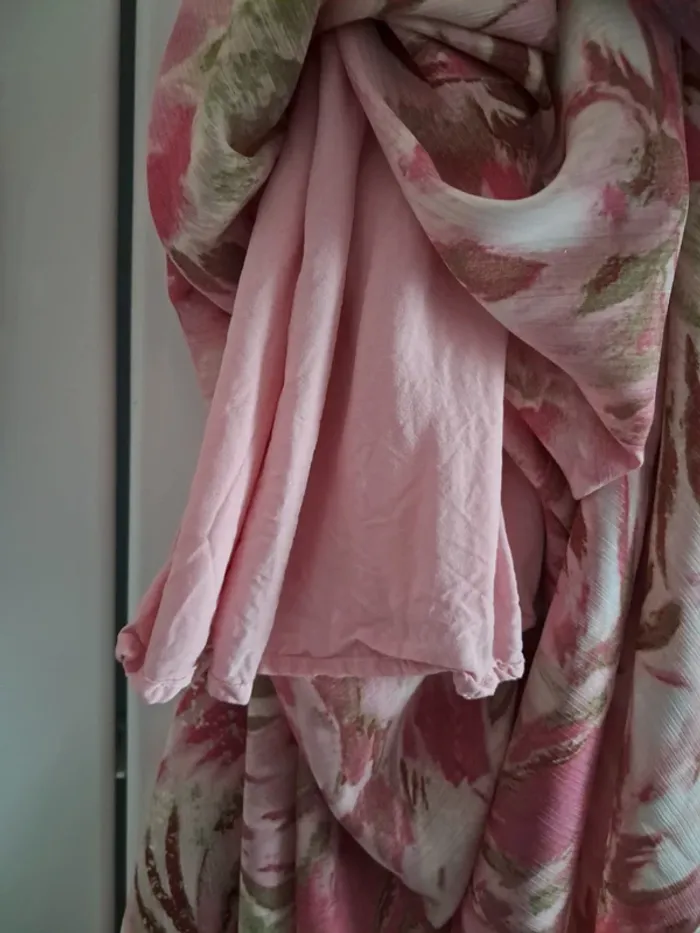 Robe longue rose et dorée Peace & Love - photo numéro 5