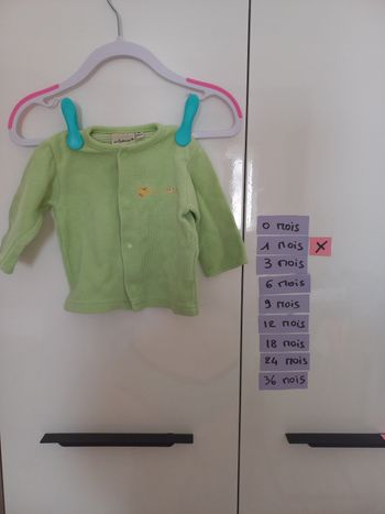 Gilet 1 mois inextenso