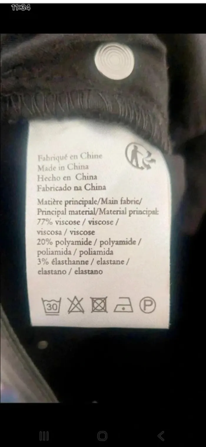 Pantalon slim noir effet cuir T38-M - photo numéro 6