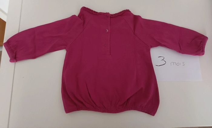 T-shirt ml Gémo 3 mois - photo numéro 2