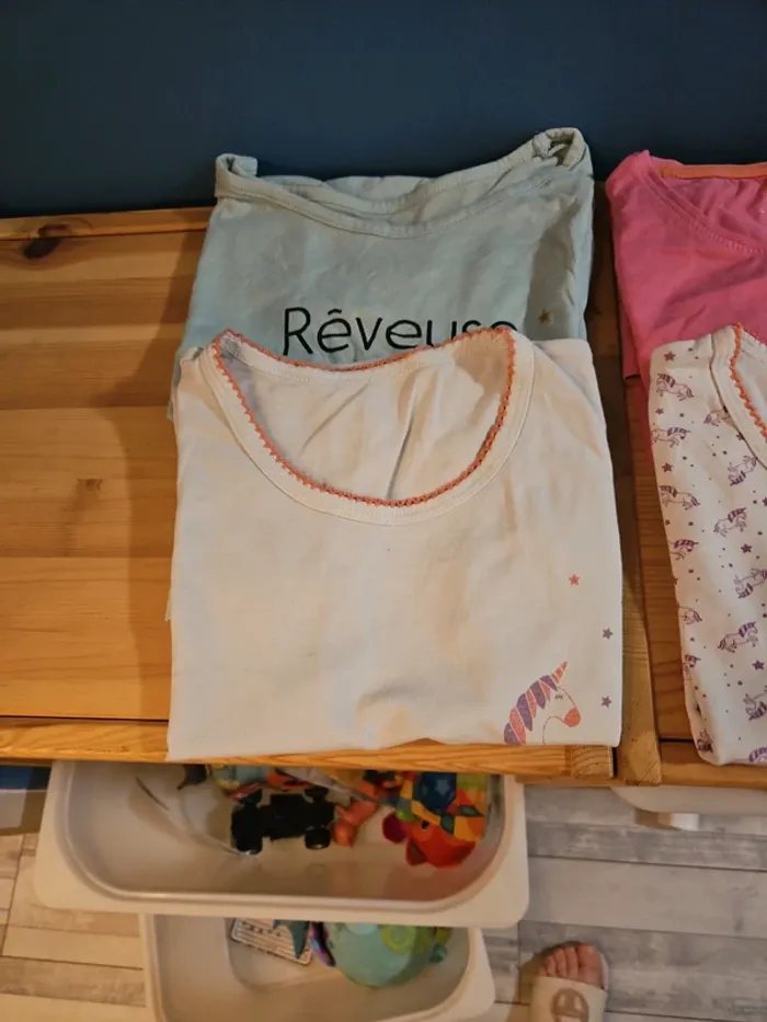 Lot t shirt fille manches courtes 10 ans - photo numéro 2