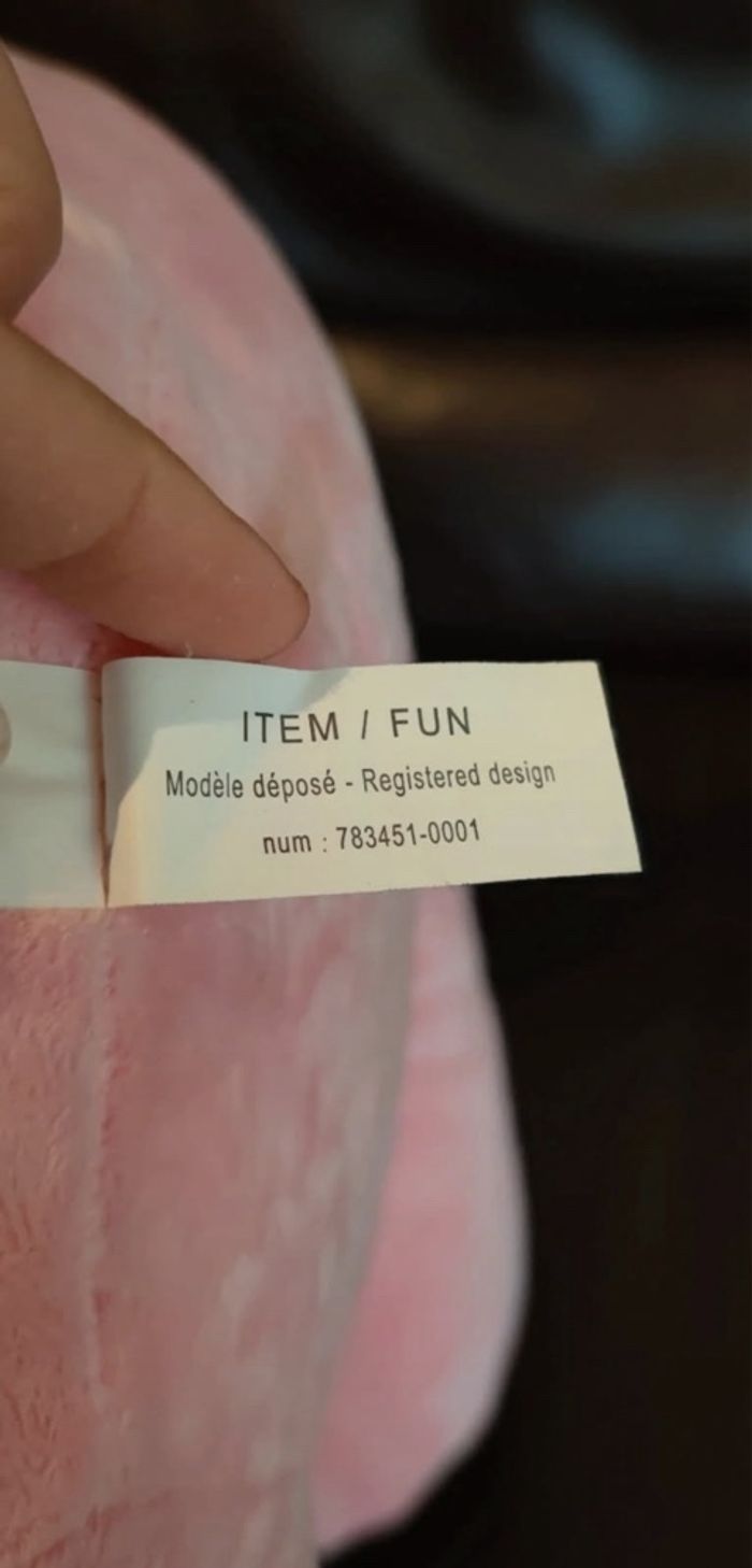 Grande peluche lapin Rose - photo numéro 7