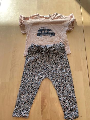 Magnifique ensemble IKKS 6 mois fille neuf