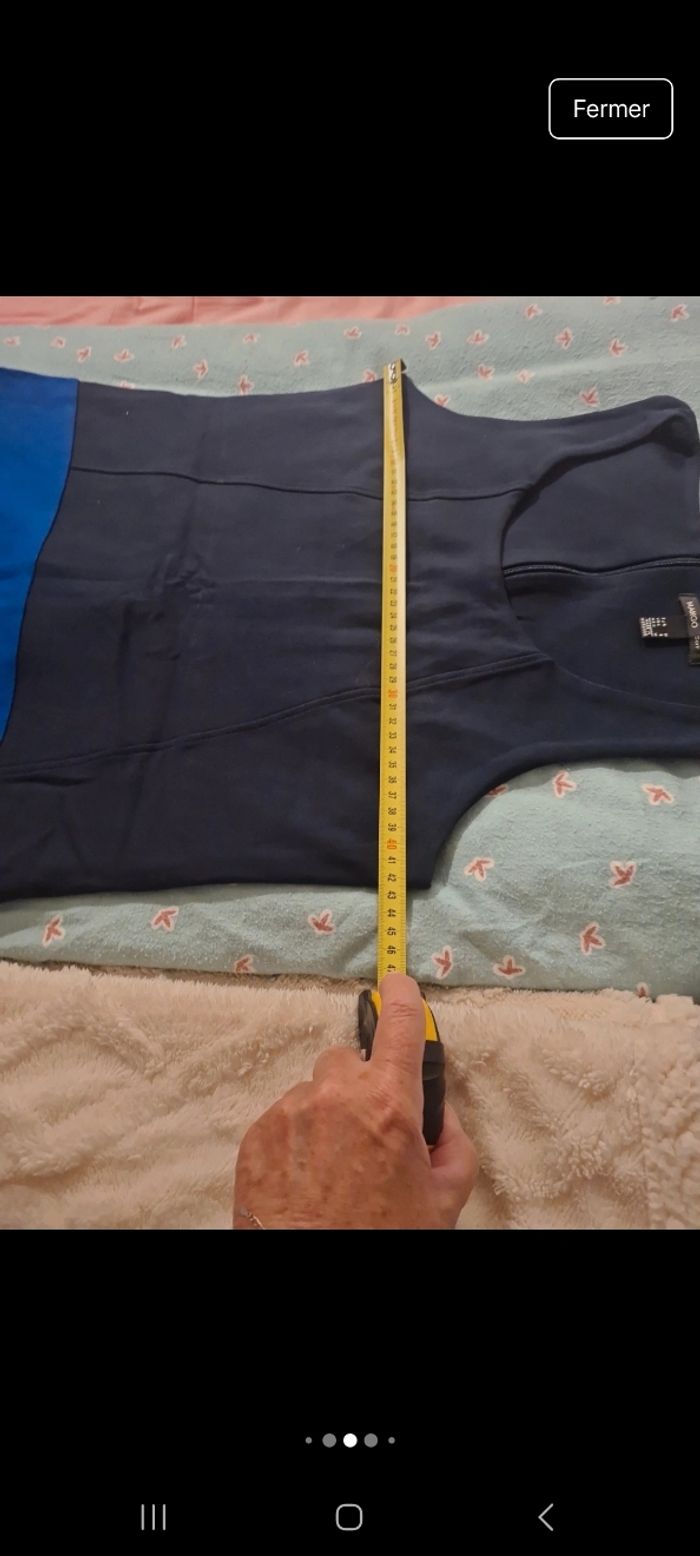Robe 3 tons de bleu de chez mangot - photo numéro 4
