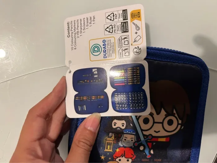 Trousse double remplie / garnie Harry Potter neuf / filled pencil case - photo numéro 3