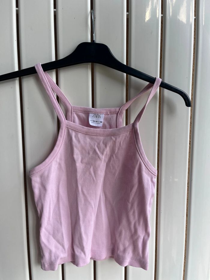 Débardeur rose Zara Xs