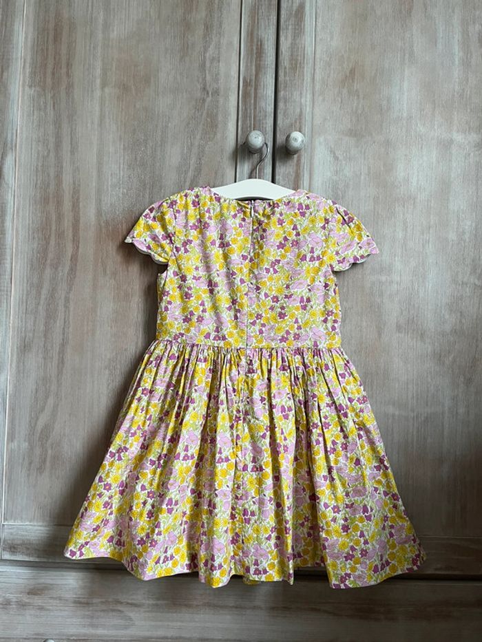 Robe liberty détails festonné sur les manches 6ans - photo numéro 2
