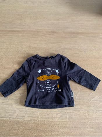 T-shirt manches longues 1 mois