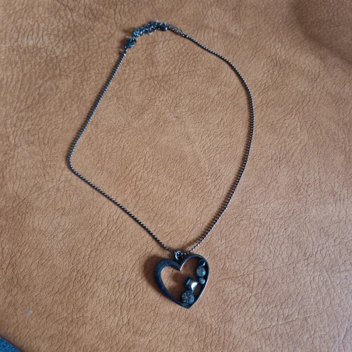 Collier fantaisie coeur