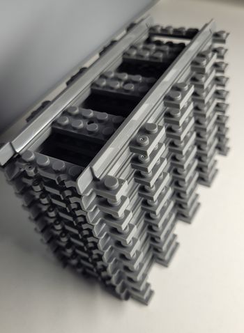 Lot de 10 rails droits pour vos trains ou tramways Lego