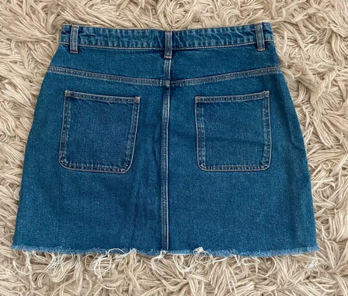 Jupe en jeans Zara - Taille L - photo numéro 2