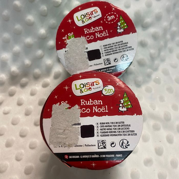 ✨ Lot de 2 rubans pailletés de Noël 🎄 - photo numéro 4