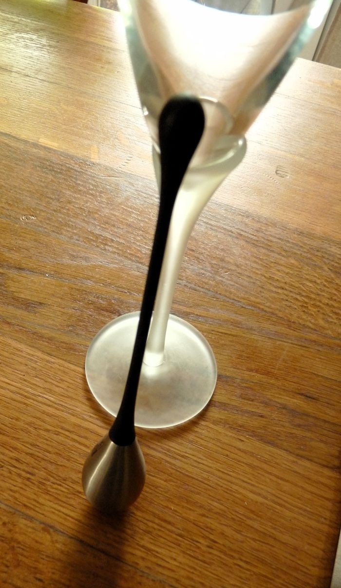 Cuillere Rafraichisseur vin flute champagne cuisine accessoire bar TBE - photo numéro 2