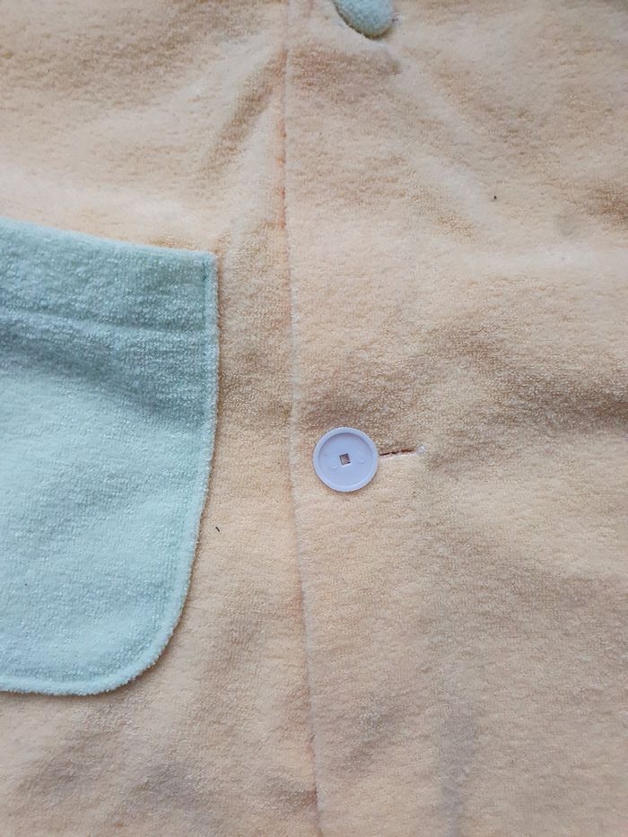 Peignoir jaune et vert 12-24 mois - photo numéro 2