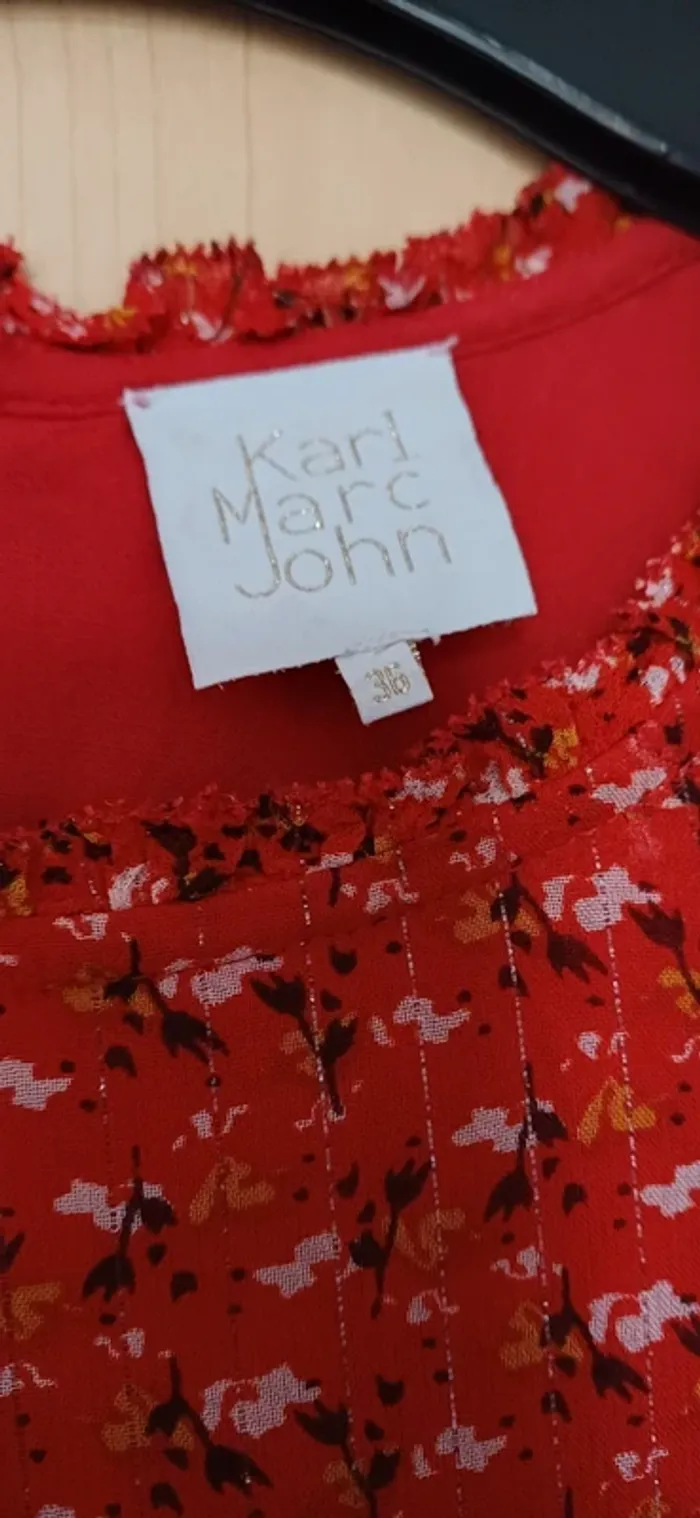 Robe courte et longues manches, taille 36 Karl Marc John. - photo numéro 3