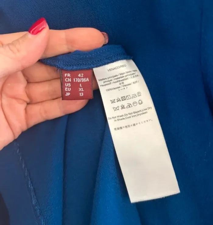 Comptoir des cotonniers Robe bleue Femme taille 42 - photo numéro 5