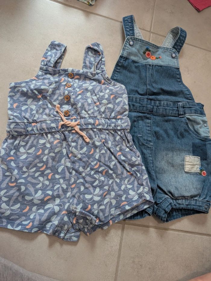 2 salopettes courtes