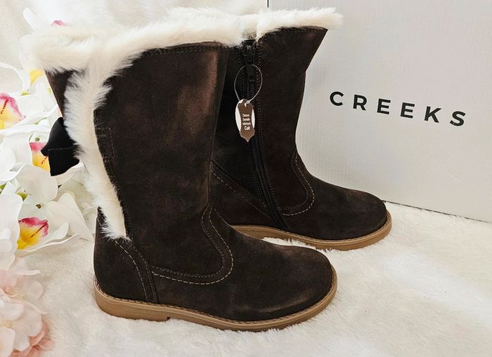 Bottes Cuir Zip Semi Fourrées Creeks T29