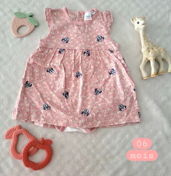 Robe Diskey Baby Minnie rose 06mois