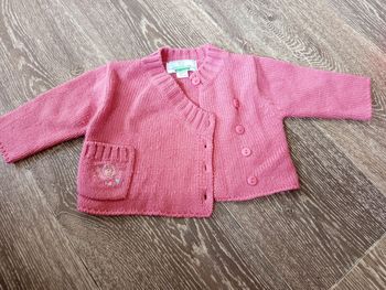 Gilet rose 1 mois Verbaudet