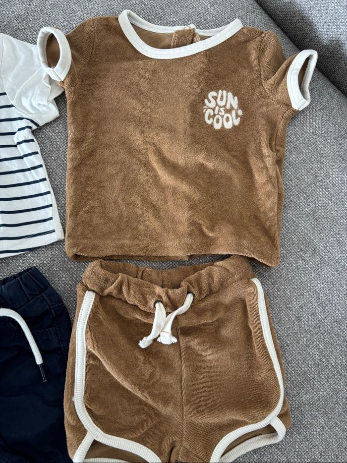 Lot ensemble short t-shirt 3 mois - photo numéro 5