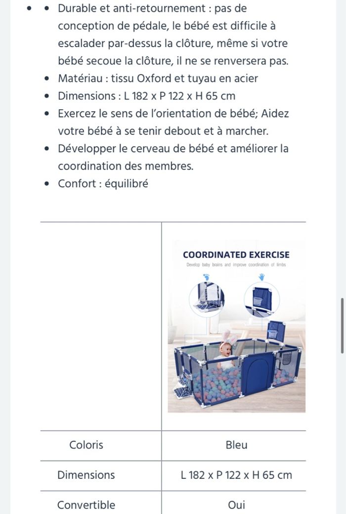 Parc bébé