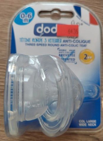 Lot de 2 tétines Dodie neuves 0-6 mois - neuves