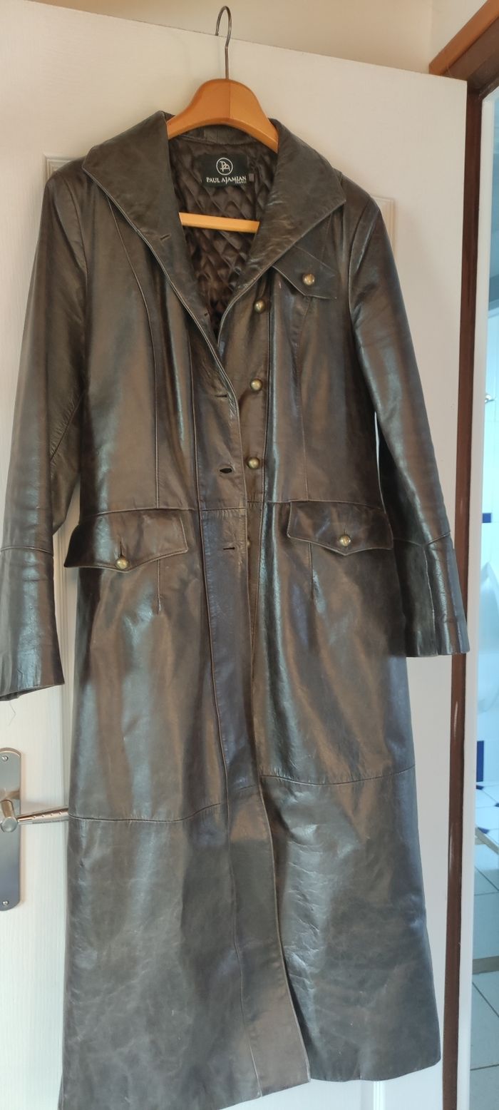 Manteau cuir haute qualité