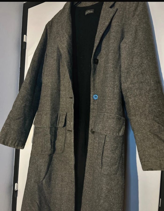 Long manteau d’hiver pour homme gris - photo numéro 2