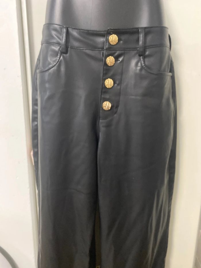 Pantalon habillé . similicuir. Zara, femme, taille S. - photo numéro 7