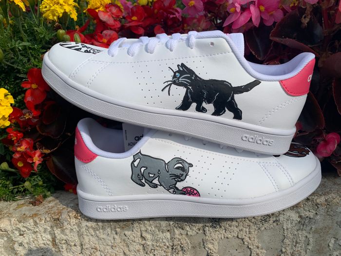 Basket Customisées Chat - photo numéro 3