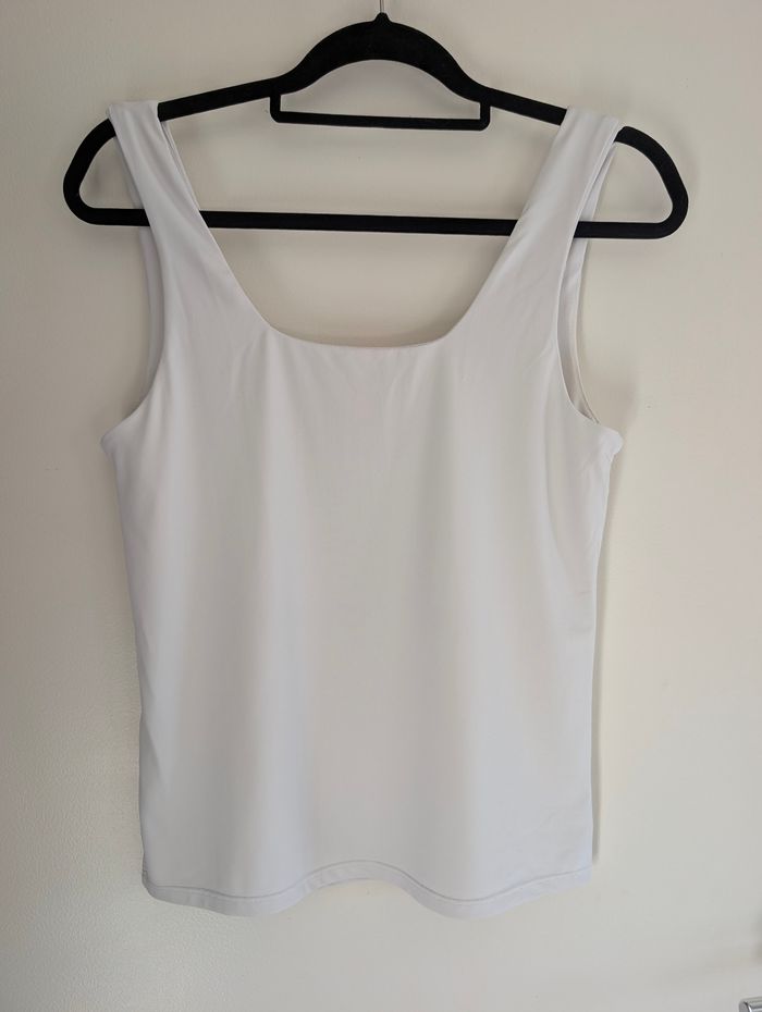 Débardeur en microfibre col carré femme blanc taille M Kiabi - photo numéro 2