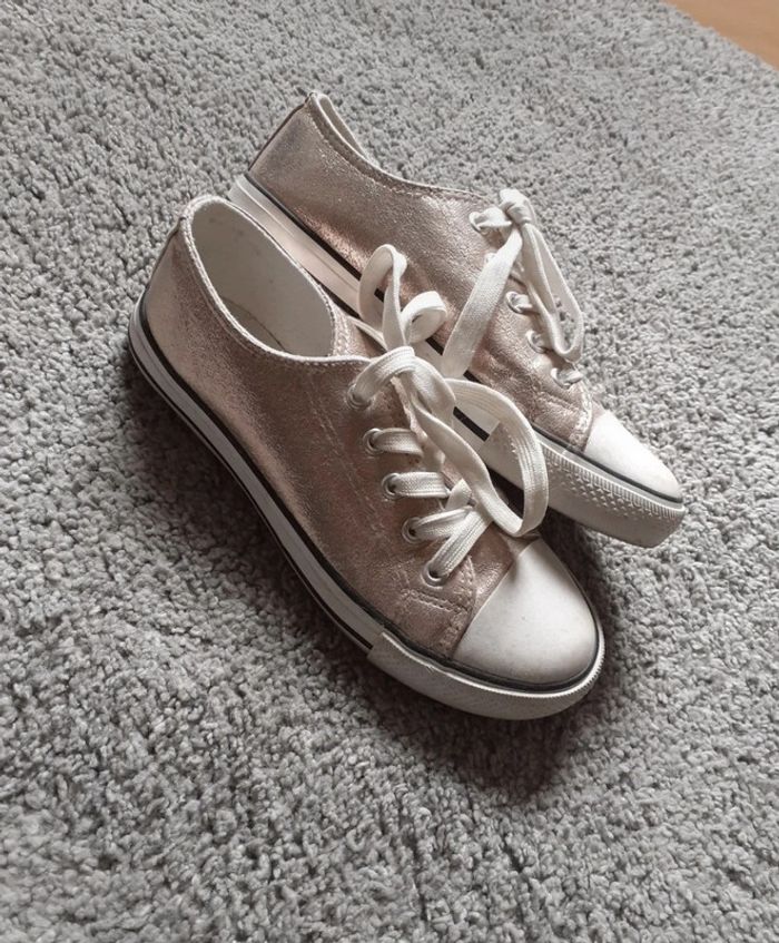 Basket toile brillant 🩶 - photo numéro 2