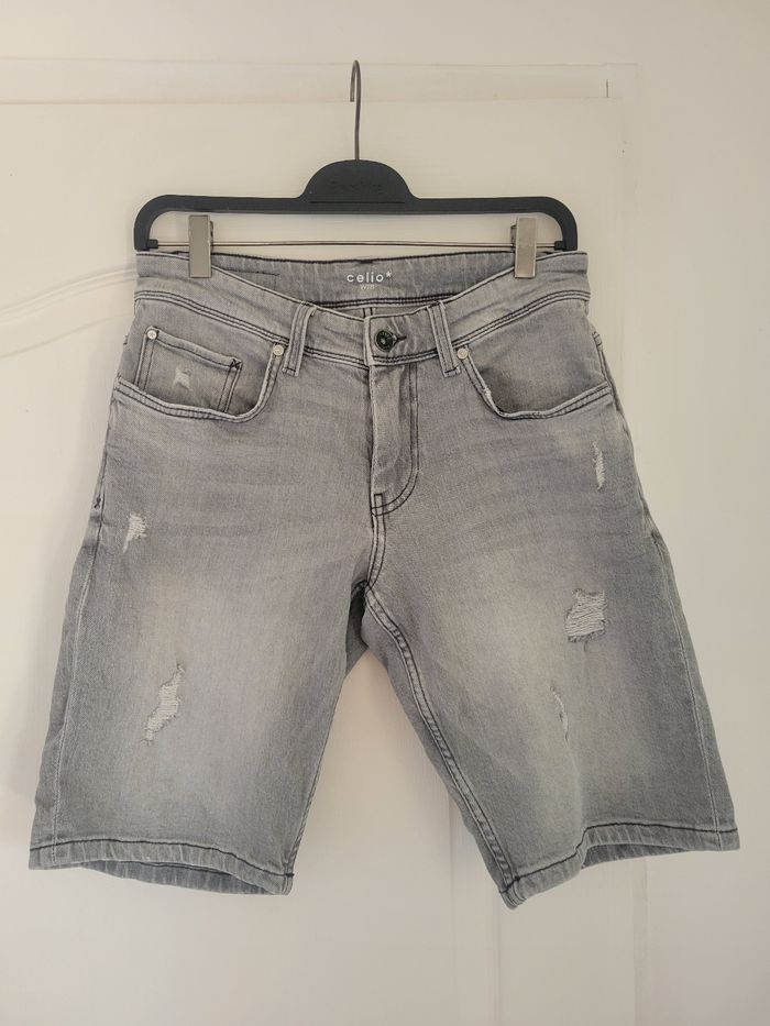 Short en jeans