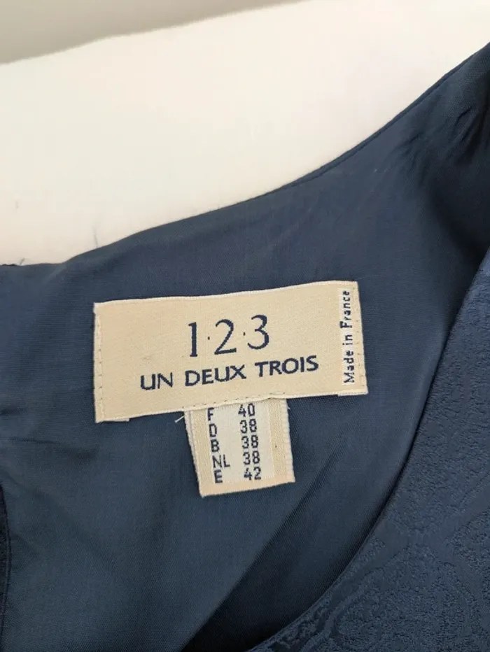 Robe vintage marine - 123 - taille 38 - photo numéro 4