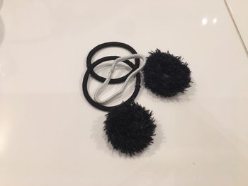 Lot 5 chouchous élastiques noirs pour cheveux boutique indépendante