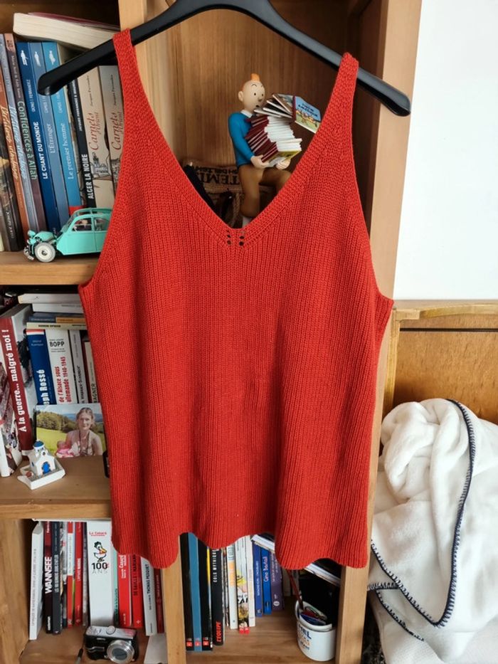 Débardeur en tricot Phildar taille XL - photo numéro 2