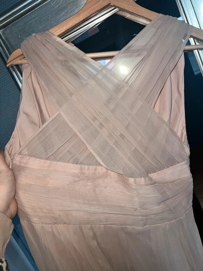 ASOS design : robe longue demoiselle d’honneur couleur blush taille 40 - photo numéro 5