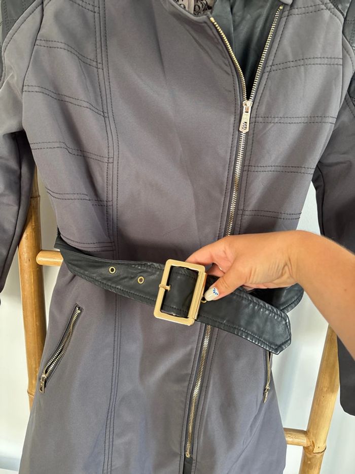 Manteau imperméable gris Laura Jo taille M - photo numéro 2