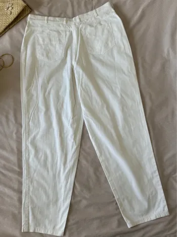 Pantalon eugen Klein blanc taille 46